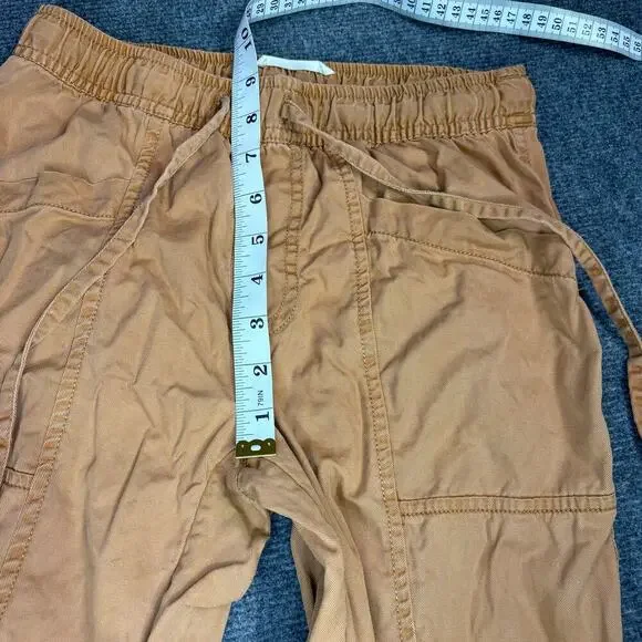 Nicole Miller Pants Women’s S Cargo 100% Lyocell Joggers Neutral Fall Casual Tan - Picture 3 of 8
